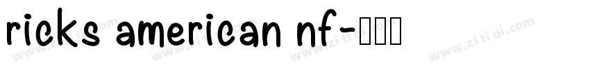 ricks american nf字体转换
